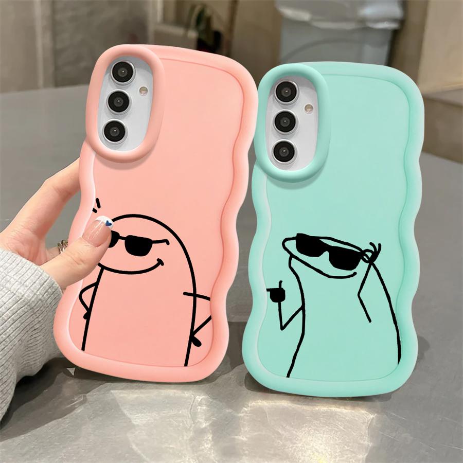 Case for Samsung Galaxy A14 A13 A15 A21s A11 A52 A12 A16 Soft Phone Cover A03 A22 A33 A23 A04 A06 A05 A53 Line People