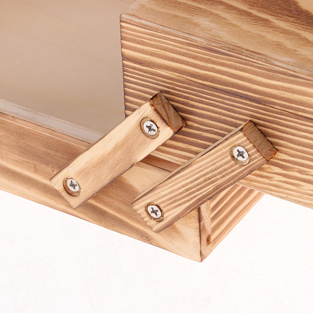 Expandable Wooden Sewing Organizer Multi Function Storage Chest for Sewing Materials and Knitting Accessories