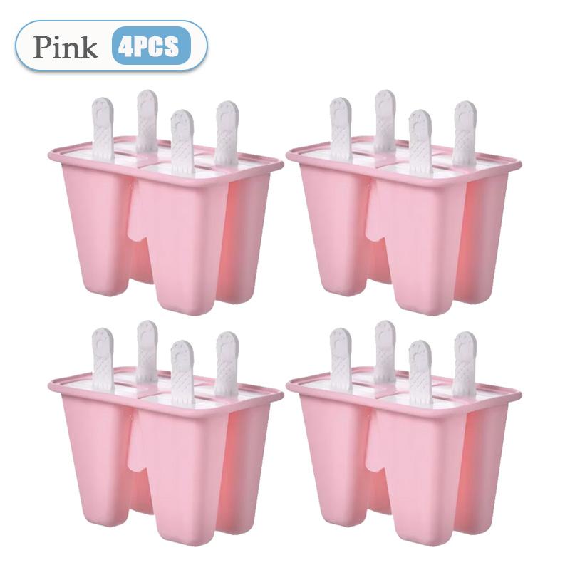 Popsicle Molds 4 Pieces Silicone Ice Pop Molds BPA Free Popsicle Mold Reusable Easy Release Ice Pop Make Homemade Ice Cream