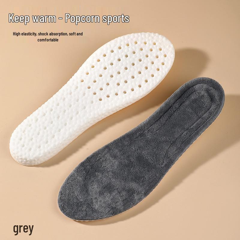 Plush Winter Insoles - Velvet Sport, Anti-Odor, Breathable, Sweat-Absorbent, Super Soft, Thick Snow Boot Pads