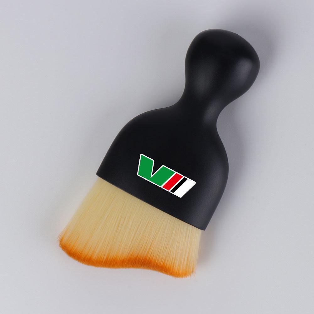 Car Air Outlet Cleaning Soft Brush Car Center Console Dust Removal Clean Tool For Skoda Octavia Fabia Kodiaq Superb VII S Hubcap