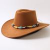 Popolare cappello western da cowboy a tesa larga classico europeo e americano per uomo e donna moda outdoor cappello da cowboy anti-sole cappello jazz