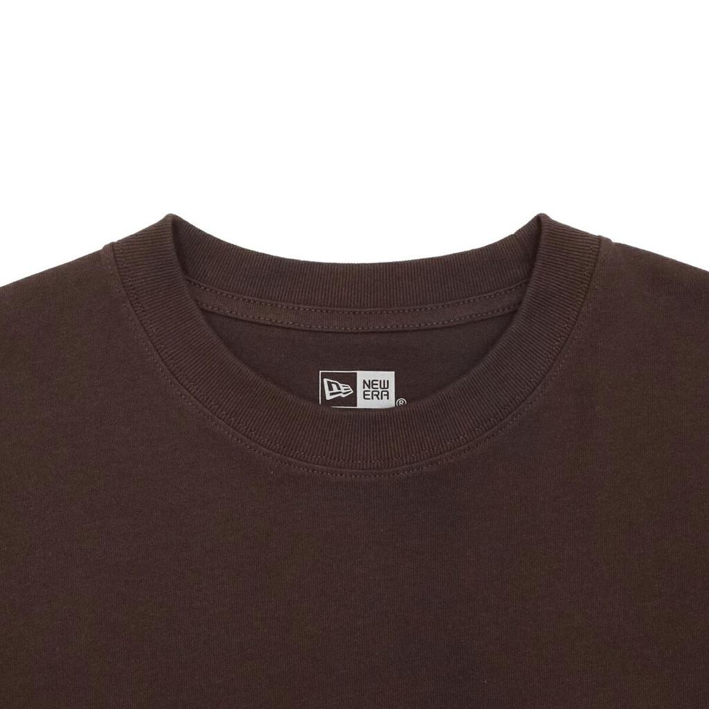 New Era Short Sleeve Oversized Burnt Wood White Oversized Cotton Tee Box Logo T-Shirt S/S