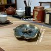 Resin Animal Leaf Incense Holder - Indoor Ornament for Tea Table & Home