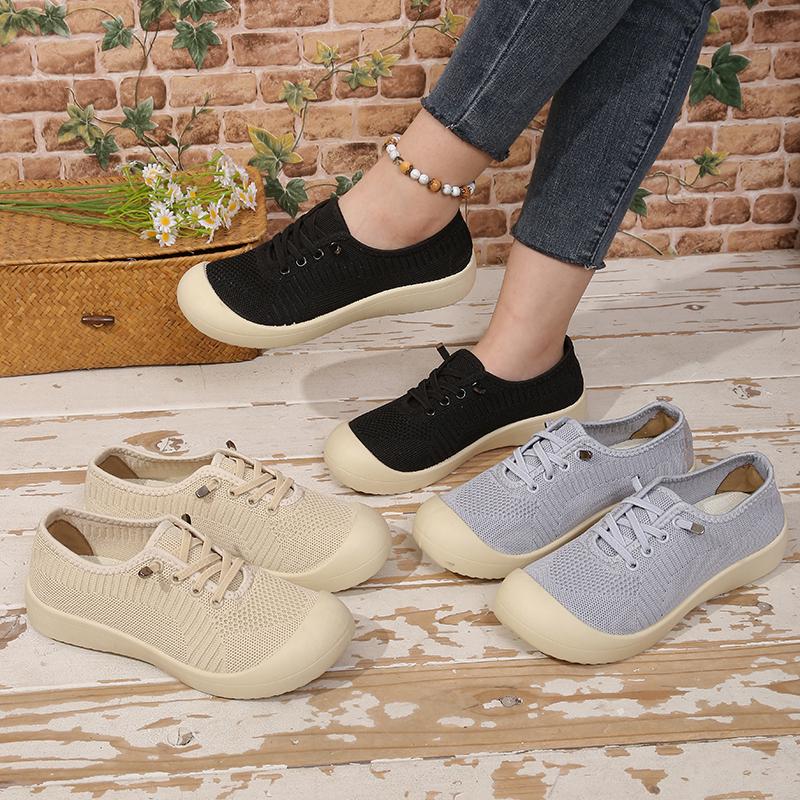Women'S Casual Sneakers , Knit Breathable Lightweight Low Top Shoes For Women Clearance,Free Shipping