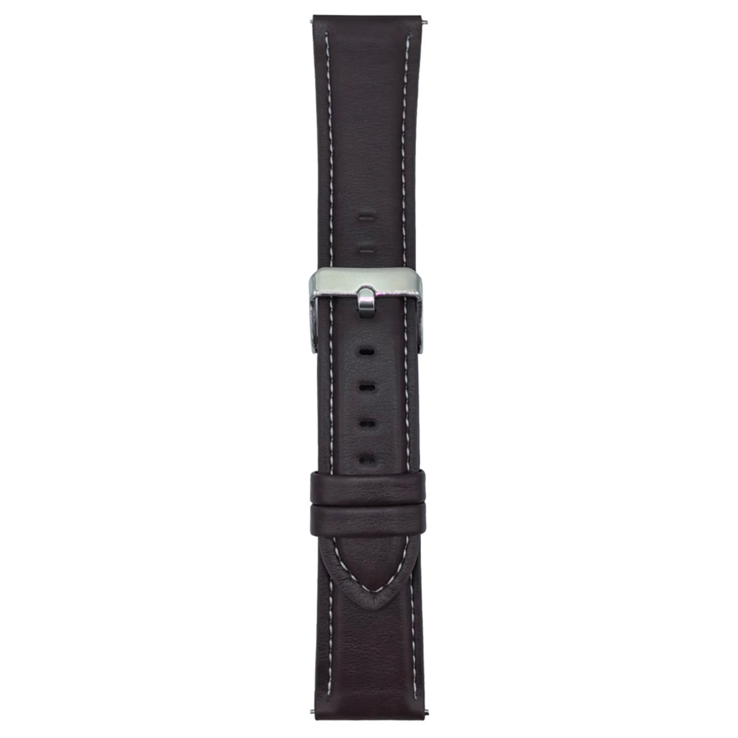 

For Samsung Galaxy Watch7 44mm/40mm Watch Band 20mm Crazy Horse Texture Leather Wrist Strap C