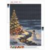 5D Diamond Painting Kit Christmas Snowman Santa Winter Scene Drill Canvas Art DIY Rhinestone Craft for Bedroom Living Room Wall Decoration