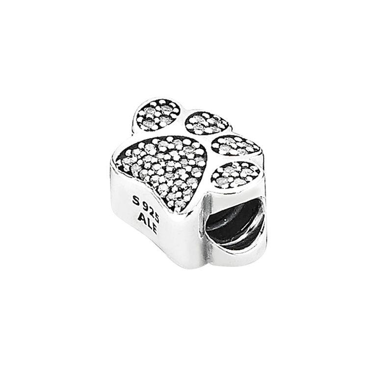 Pandora Cute Handprint Charm Women Jewelry Accessories 791714CZ Silver,F