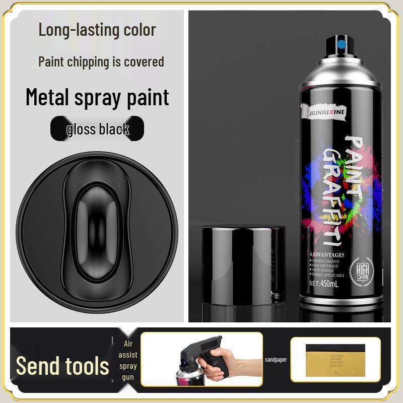 Rustproof Metallic Hand-Spray Paint: Anti-Corrosion, High-Temperature, Waterproof, White Refinishing for Rust Removal