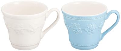 Wedgwood Festivity Paire Ivoire Mariage 1054014 [Importé Officiellement] Mug, 350ml, Bleu, Céramique, Cadeau,