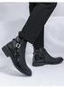 Herren Leder Chelsea Boots im Britischen Stil: Große Größe, Herbst/Winter Mode