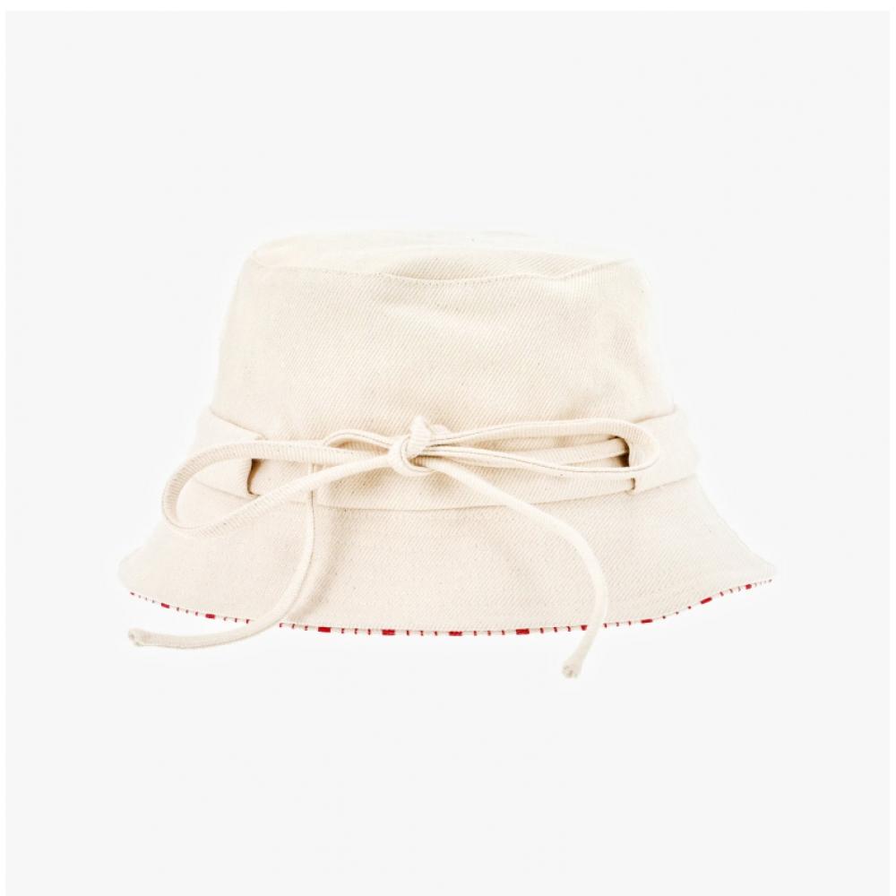 Jacquemus 223ac001 1514 11e Le Bob Gazeau Bow Bucket Hat