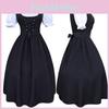 Elegant Medieval Women's Drawstring High Waist Bowknot Lace Up Long Dress For Halloween Parties