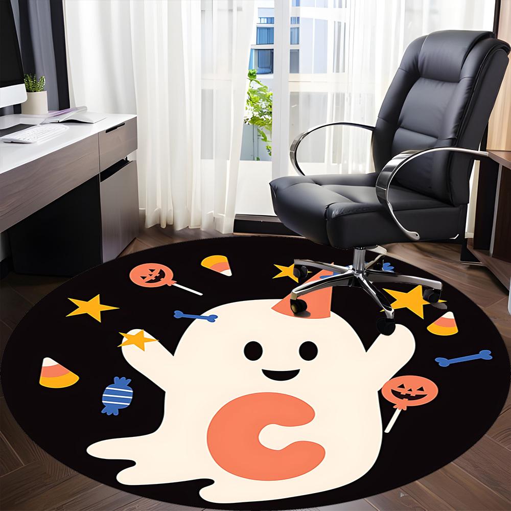 1PC Halloween Ghost Chair Carpet for Office, Indoor Non-Slip Washable  Carpet, Soft Comfortable Mat For Office Room yy250930191