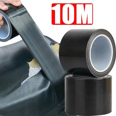 10M Stoffbasisband, hochviskos, multifunktional, für Sitzkissen, Sofa, Stuhl, schwarzes Leder, Reparaturband, wasserdicht