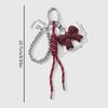 Yogodlns Mini Cute Bow Heart Shaped Backpack Hanging Handbag Pendant Bag Pendant Bags Accessories