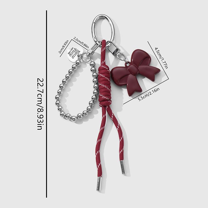 Yogodlns Mini Cute Bow Heart Shaped Backpack Hanging Handbag Pendant Bag Pendant Bags Accessories