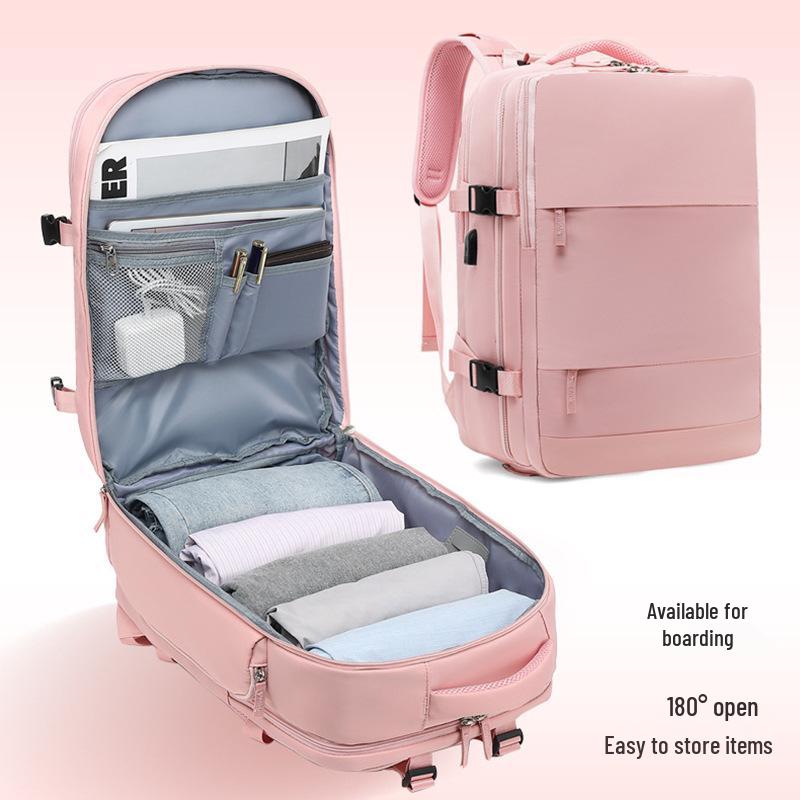 Unisex Travel Backpack: Large Capacity, Wet/Dry Separation, Laptop Compartment