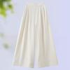 Chinese Style Slimming High-Waisted Wide-Leg Pants