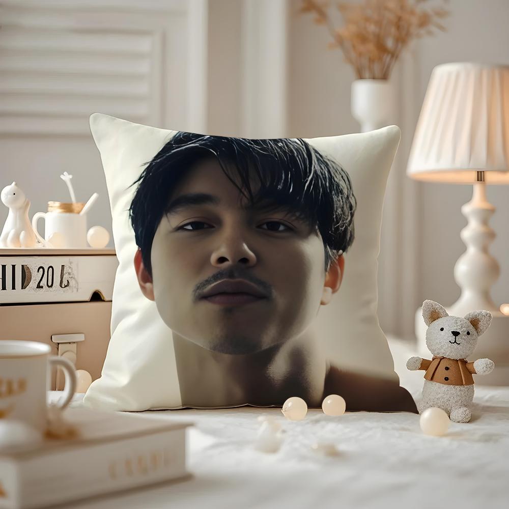 Actor Gong Yoo Cushion Cover Pattern Printed Pillowcase For Living Room Sofa Cushion Cover & Bedroom Decor