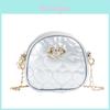 Childrens Mini Pu Chain Bag With Love Heart Decoration For Daily Use
