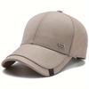 Baseball Label Buckle Silver Square Neutral Gender Women  Men For Caps Spring And Autumn Outdoor Adjustable Casual Hats Hip Hop Urban Street Style