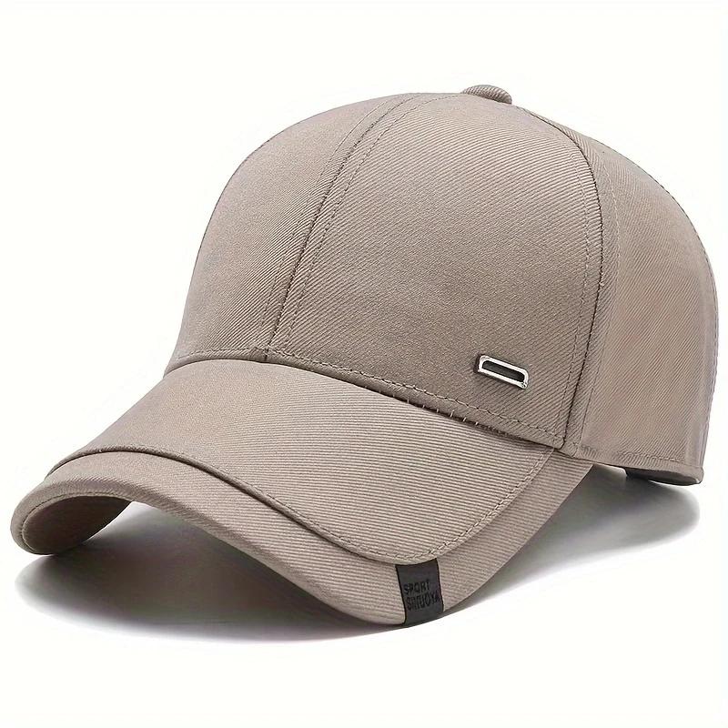 Baseball Label Buckle Silver Square Neutral Gender Women Men For Caps Spring And Autumn Outdoor Adjustable Casual Hats Hip Hop Urban Street Style
