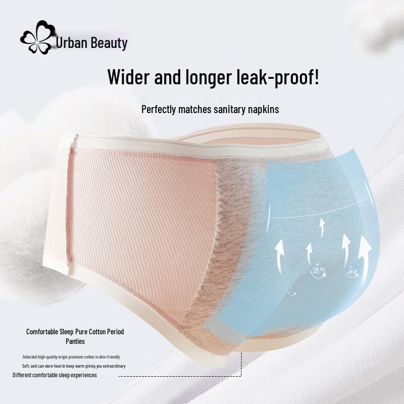 Urban Beauty Women's Cotton Physiological Briefs 3-Pack