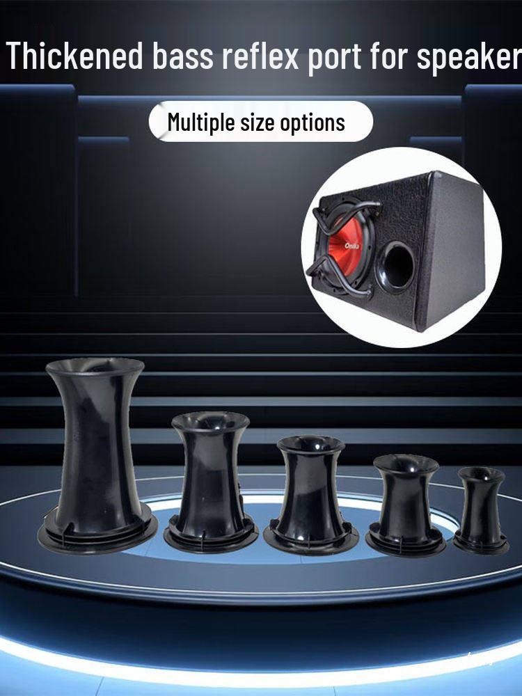 Hourglass-shaped Bass Reflex Exhaust Tube for 3" To 12" Car Subwoofer