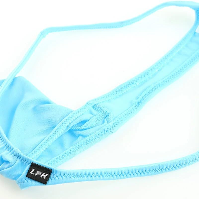 La Pomme Bikini MFS Thin Side 3D Pouch Made In White Men's Shorts, Fabric, Elastic, Front, T-Back Bikini, Japan, 622048,