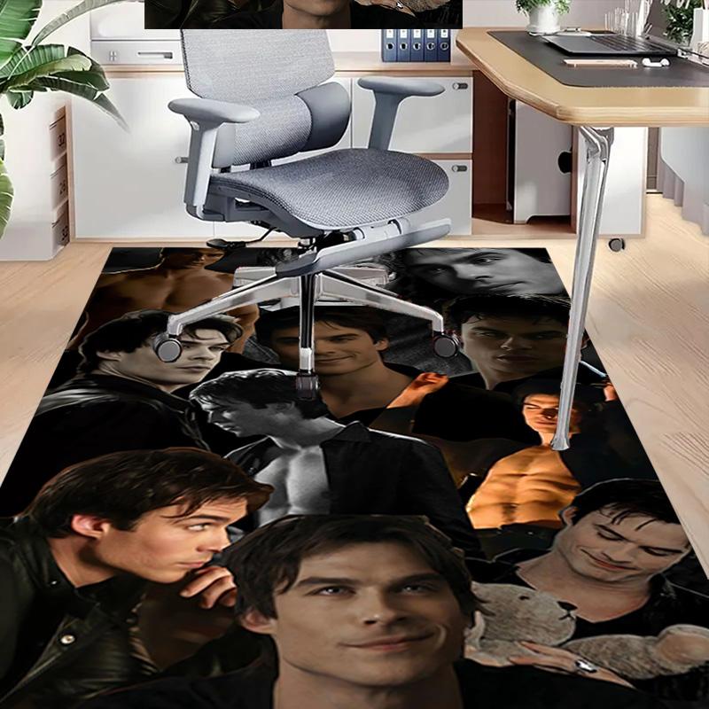 Dark Handsome Collage Carpet For Playroom Bedroom Living Room Sofa Home Decorkids Game Area Rug Nonslip Floor Mat