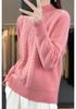 Chunky Knit Cable Wool Sweater - Half-High Neck, Textured, Elegant Autumn/Winter Outerwear