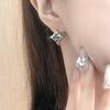 Xingshou Zirkon Ohrstecker Nischen-Design High-End Ohrringe Süßer Cooler Stil Stern Französische Ohrringe Damen