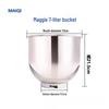 7L Stainless Steel Multi-Function Chef Machine: Fresh Milk, Egg Beating, Dough Kneading & Mixing Bowl.