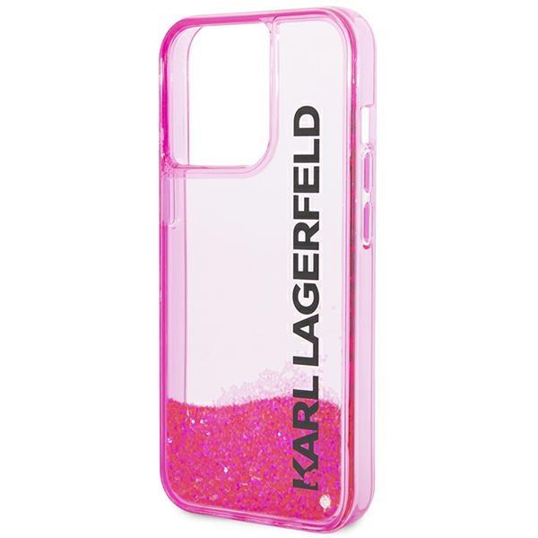 Etui do iPhone 14 Pro Max Karl Lagerfeld Liquid Glitter Różowe