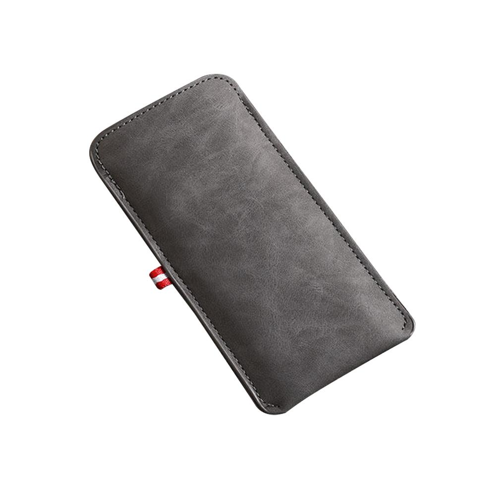 

Класична сумка для зберігання окулярів Елегантний шкіряний чохол для окулярів Легкий захисний чохол з м якою внутрішньою частиною Організатор-тримач для окулярів сірий колір