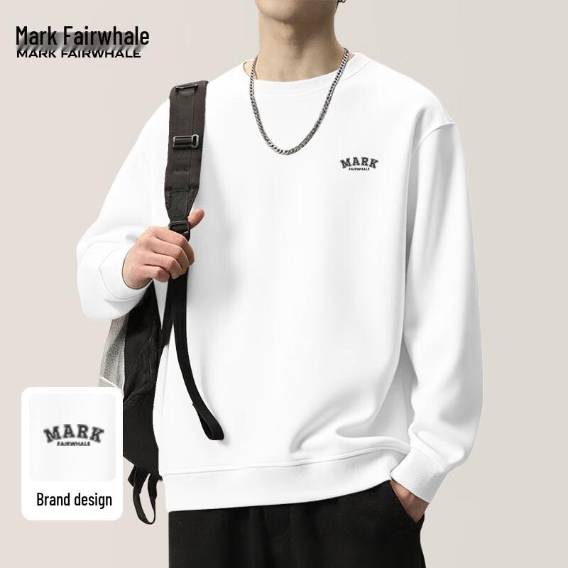Mark Fairwhale Men s 300G Heavyweight Loose Fit Round Neck Sweatshirt 3XL