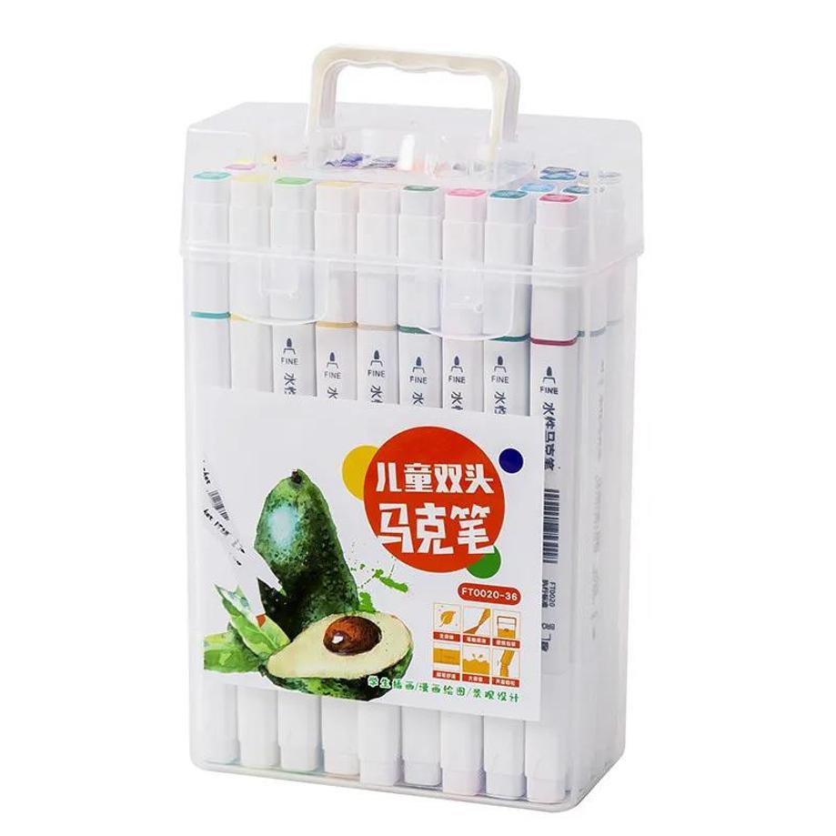 18 Stück Farben Marker Stifte Set Manga Textmarker Koreanische Schreibwaren Zeichnen Schule Kunstbedarf Marker Set
