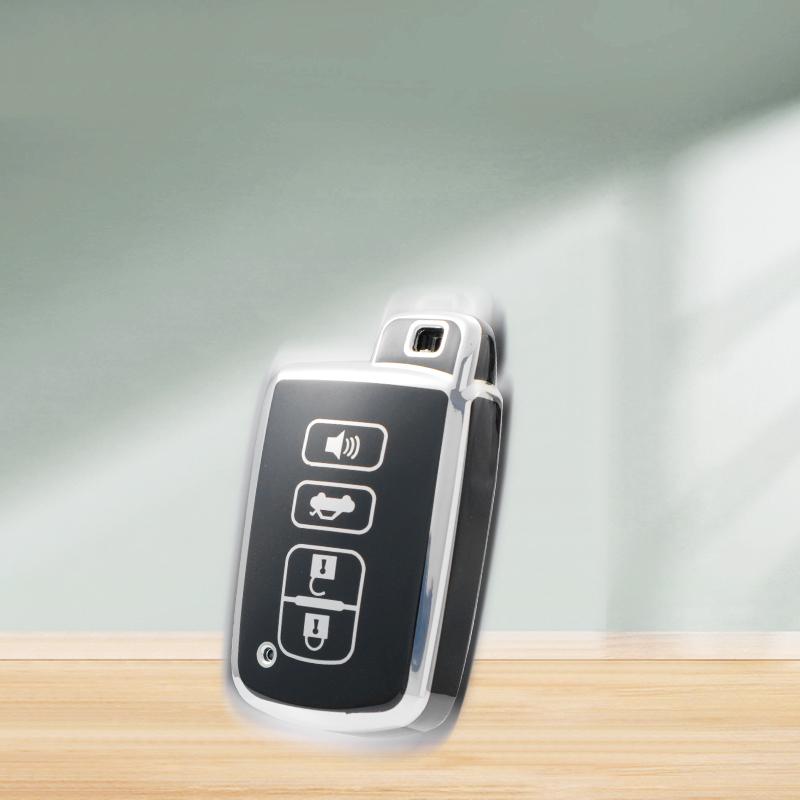 4 przyciski nowy TPU obudowa kluczyka do samochodu z pilotem pokrywa Shell Fob dla Toyota Corolla Camry RAV4 Highlander Auris CHR Avalon Land Cruiser uchwyt
