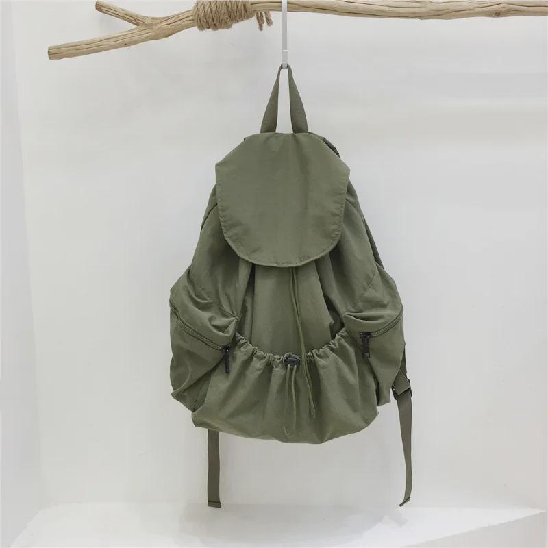 Introducing the New Simple Nylon Drawstring Backpack: a Spacious, Versatile Bag Perfect for Students, Leisure Trips, and Sports Activities.