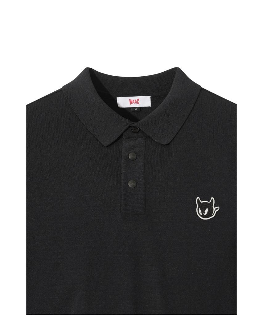 WAAC Waacky Block Point Knit Polo Wmwam26220Bkx