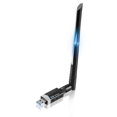 Bezprzewodowy zestaw słuchawkowy WiFi LAN Sungale 1300Mbps Bezprzewodowy adapter LAN Adapter WIFI 5dBi Szybka komunikacja Dwupasmowy Kompatybilny z OS X USB 3.0