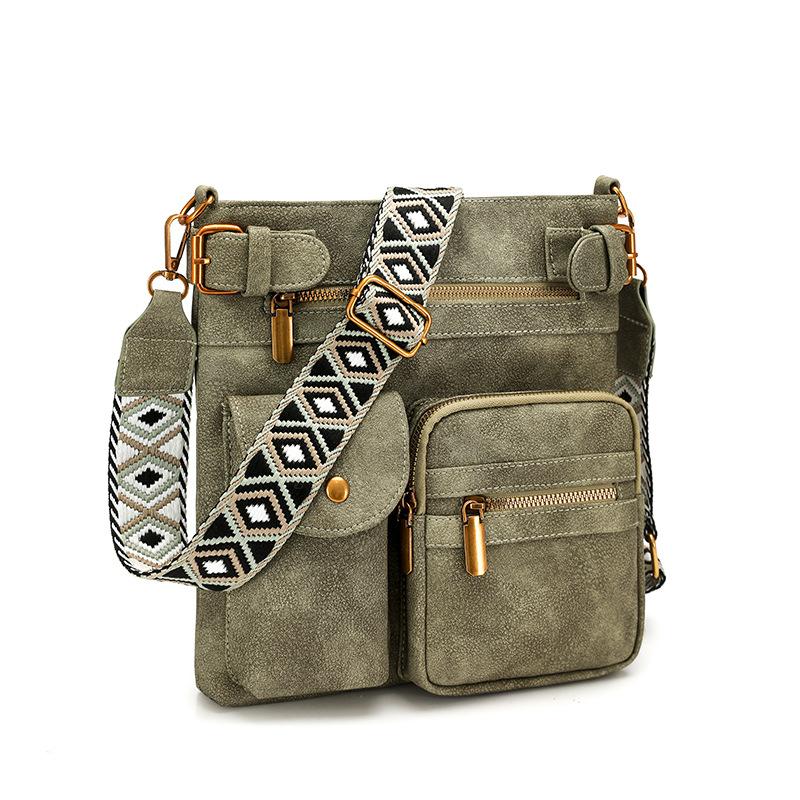 Vintage Shoulder Bag Women s Crossbody Bag PU Large Capacity Mobile Phone Bag