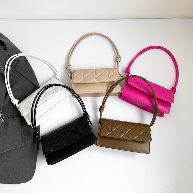 Elegant Pu Underarm Bag 2024 New Fashionable Quilted Shoulder Bag For Women