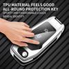 Interior Mouldings Leather Car Metal Key Case Cover For Ford Focus Fusion Mk2 Mk7 Explorer Ranger Uncut Blank HU101 Blade Key Ch