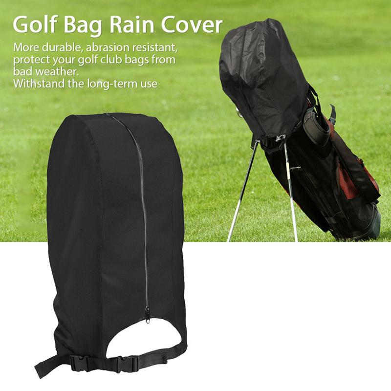 Svart Golfbag Regnskydd Dammtätt Regnhuva Klubbskydd Bärbart Golfbag Regnskydd För Golfbag Och Bärvagn Ståväska