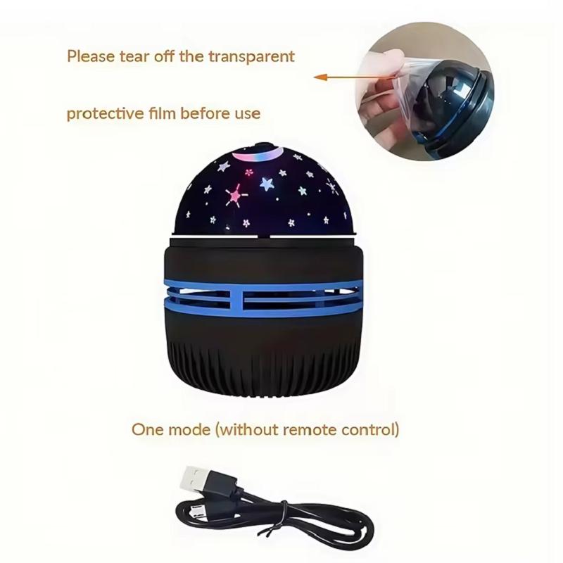 LED Starry Sky Night Lights USB Projector Lamp Magic Ball Moon Star Christmas Lights Home Bedroom KTV Atmosphere Decorations 3