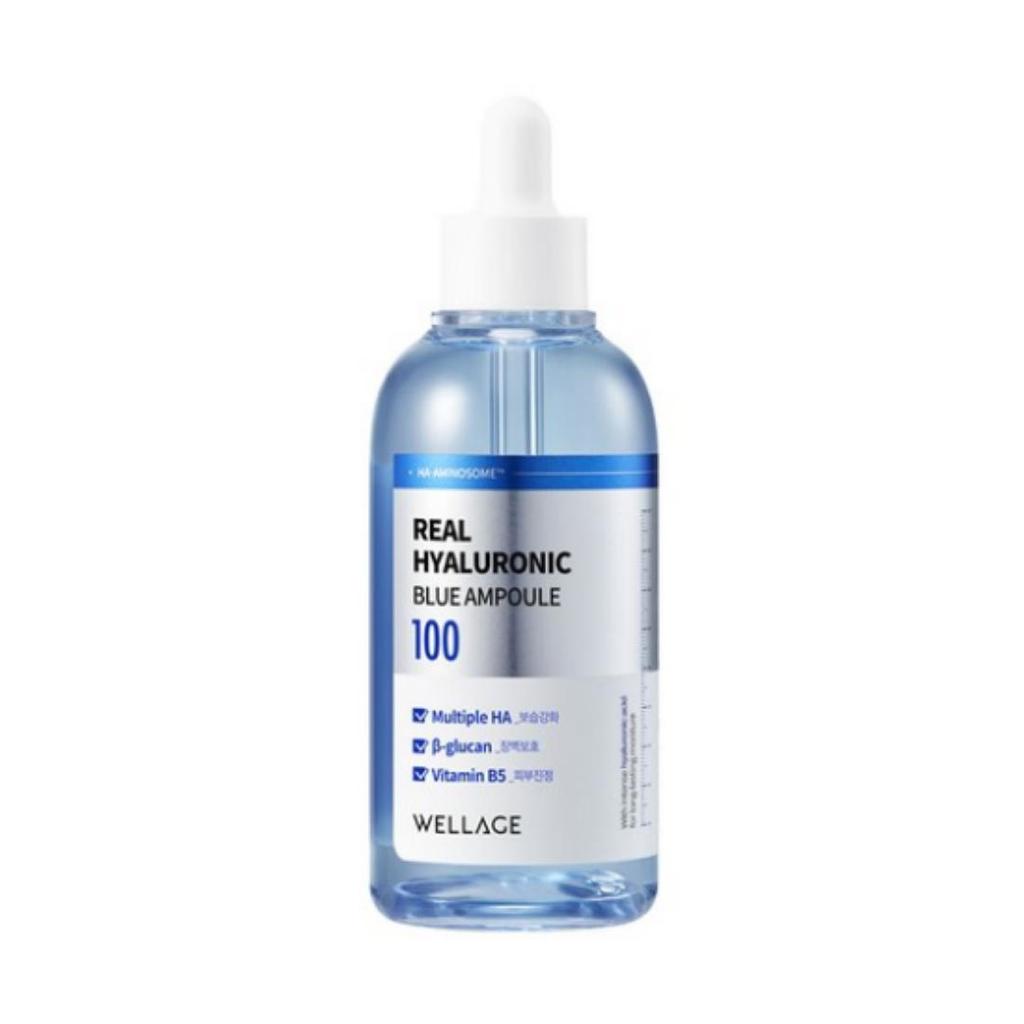 Wellage  Real Hyaluronic Blue 100 Ampoule — 75 ml (pack weight may be shown as 250 g on packaging/box), 1 unit