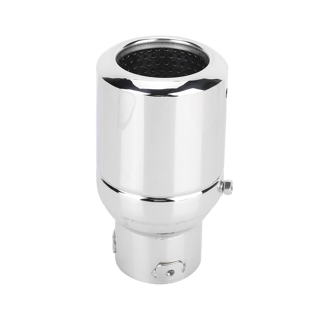 64mm Universal Adjustable Exhaust Tip Muffler Pipe Rear Tail Throat Car Modification