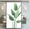 Window Film Privacy Green Leaves Frosted Glass Sticker Heat Insulation and Anti UV Blocking Self Adhesive sticker for Home